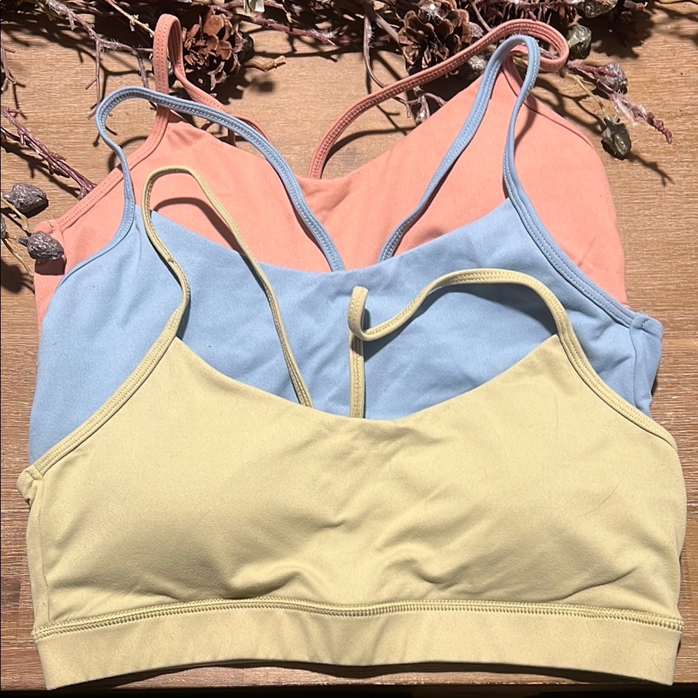 Pack of 3 Paragon sports bras size M Women's Multi-Color Bralette Set